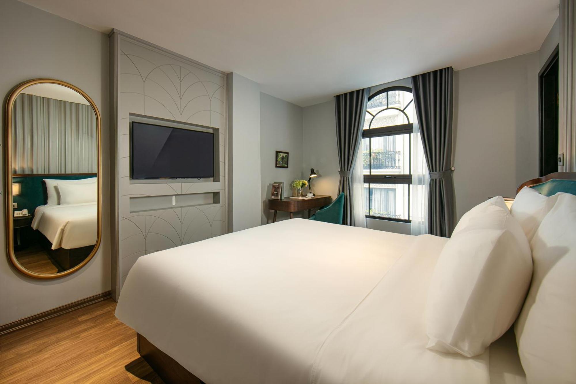 เมย์ เดอ วิลล์ ลักชัวรี โฮเทล แอนด์ สปา Hotel ฮานอย ภายนอก รูปภาพ Deluxe Room