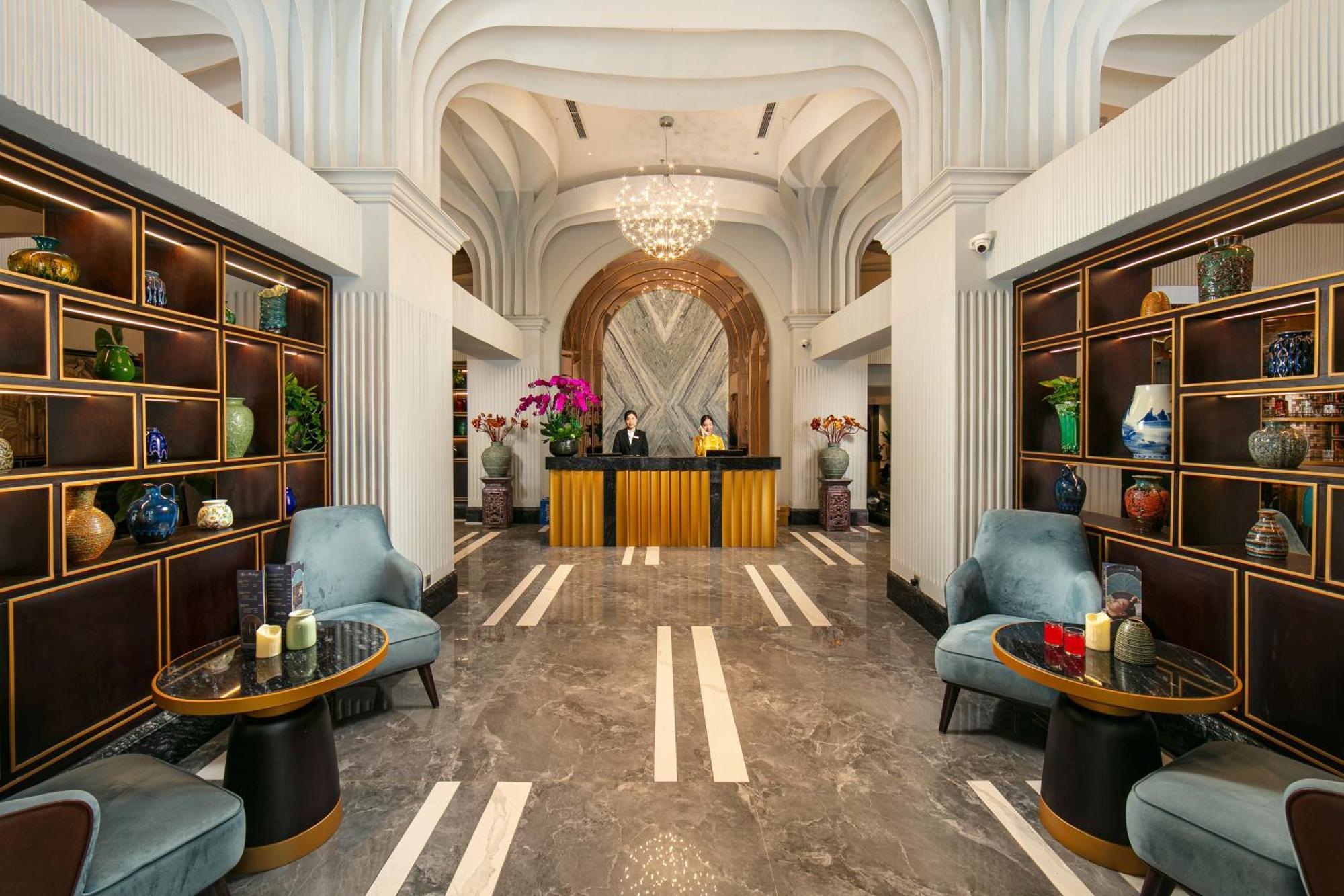 เมย์ เดอ วิลล์ ลักชัวรี โฮเทล แอนด์ สปา Hotel ฮานอย ภายนอก รูปภาพ Lobby