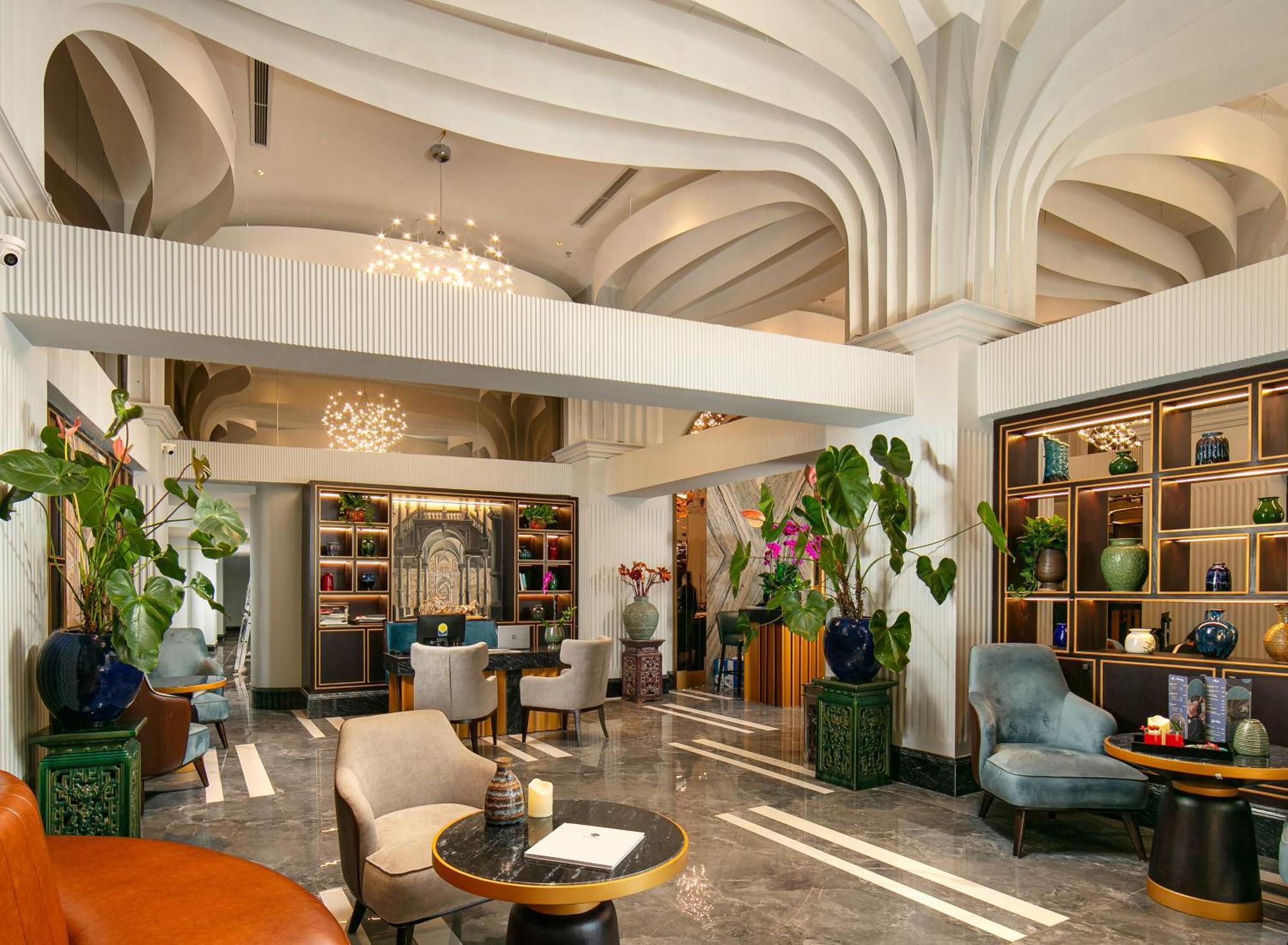เมย์ เดอ วิลล์ ลักชัวรี โฮเทล แอนด์ สปา Hotel ฮานอย ภายนอก รูปภาพ The Library