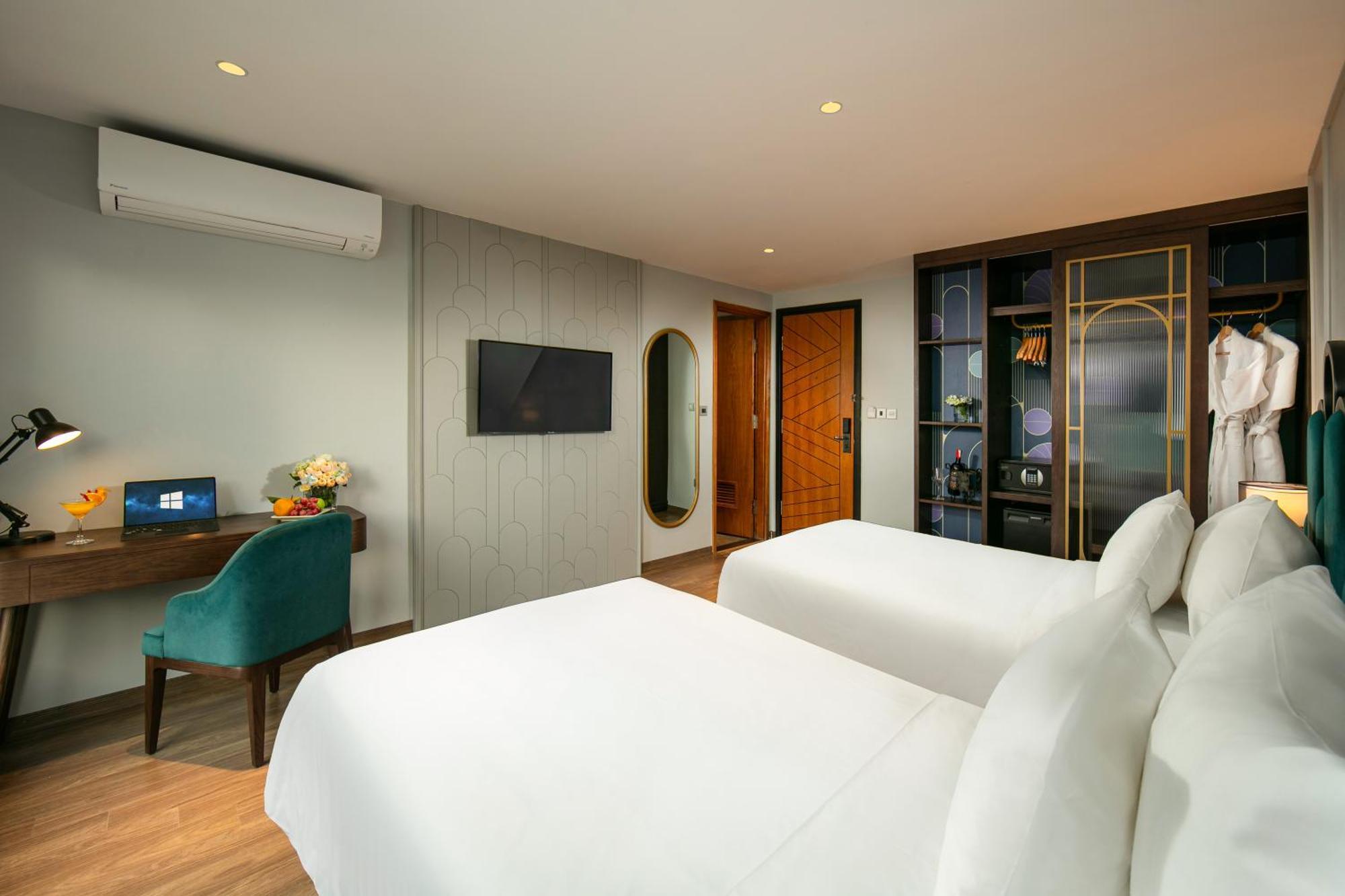 เมย์ เดอ วิลล์ ลักชัวรี โฮเทล แอนด์ สปา Hotel ฮานอย ภายนอก รูปภาพ Deluxe Room